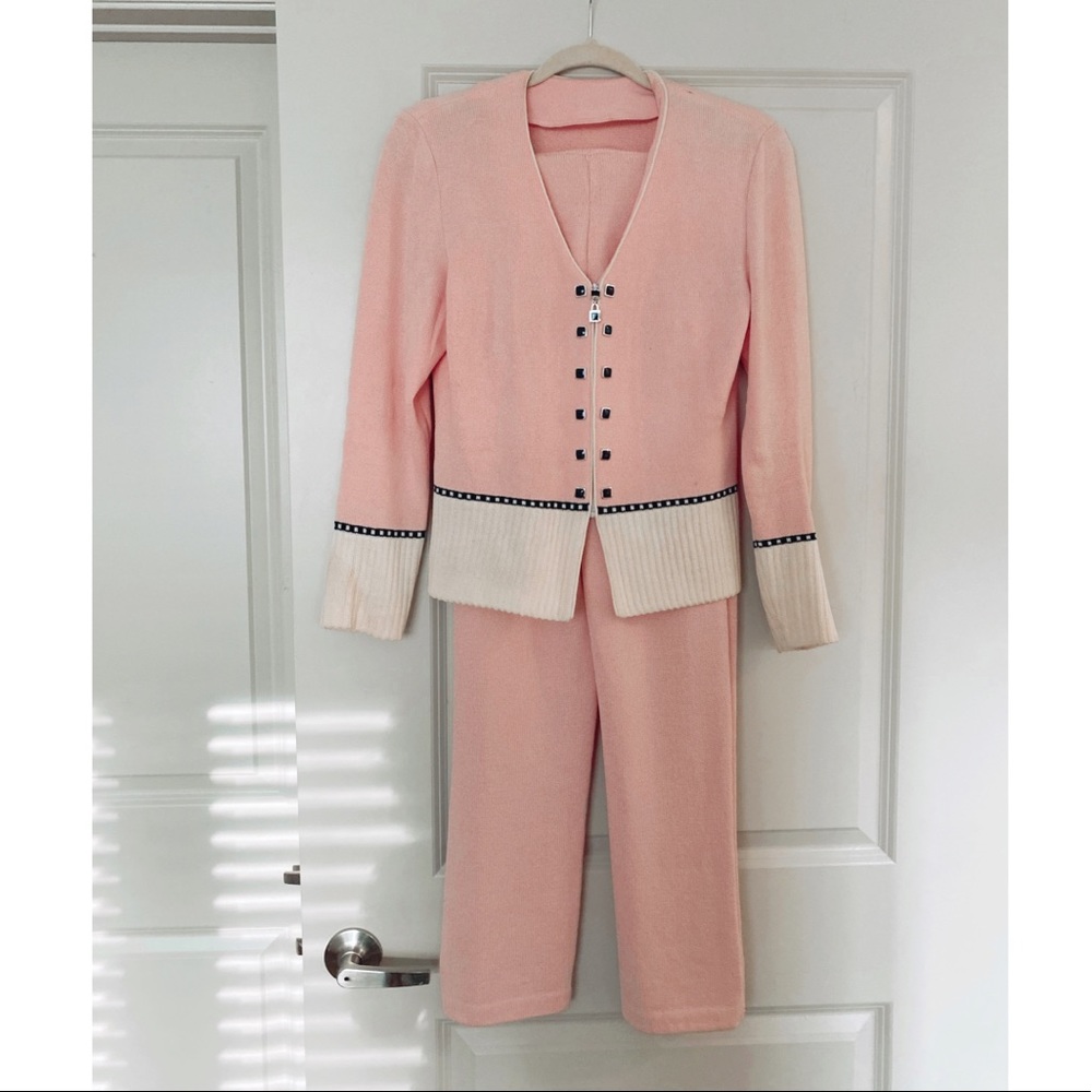 Pink St. John pant suit